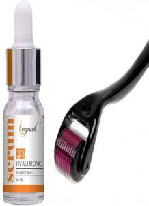 Leeposh Dermaroller 1 mm With Vitamin C Hyaluronic Acid 10% Serum ...