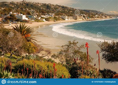 The Coast of Laguna Beach, California Stock Photo - Image of bushing ...