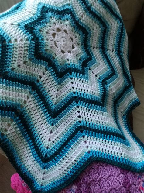 crochet 8 point star blanket pattern