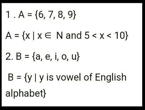 write any two sets by listing metthodand by rule method. - Brainly.in