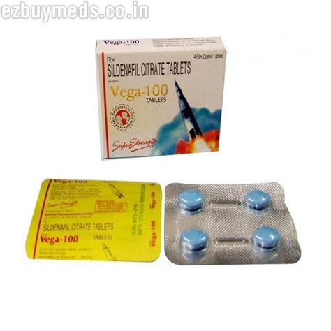 Vega-100-mg Tablets Exporter Supplier from Mumbai Maharashtra