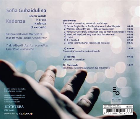 Sofia Gubaidulina: Kadenza | Etcetera