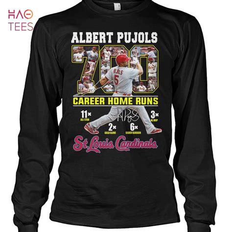 Albert Pujols Career Home Run St.Louis Cardinals Shirt