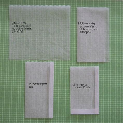 ginderellas: Tutorial: Make your own Dry Waxed Paper Bags