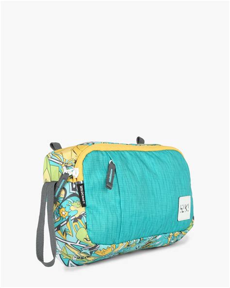 Buy Turquoise Blue Wildcraft Printed Travel Wristlet Bag | AJIO