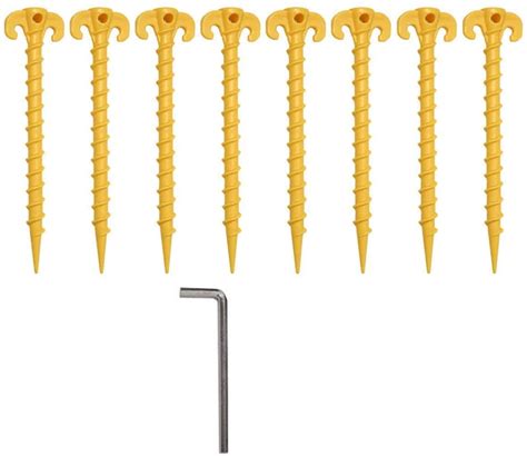 Buy Fstop Labs Large 10 inch Outdoor Tent Stakes Ultimate Ground Anchor ...