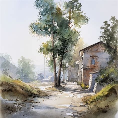 Draw watercolor illustrations of
