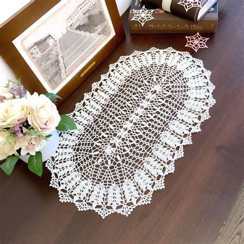 Image result for Crochet Oval Table Runner Pattern