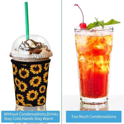 Cicilemo 3Pack Iced Coffee Sleeve for Cold Drinks Reusable India | Ubuy