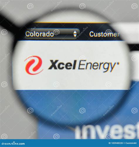 Milan, Italy - November 1, 2017: Xcel Energy Logo on the Website ...