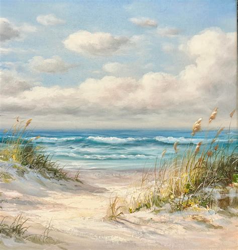 The Dune, Contemporary Coastal Oil on Canvas Painting in 2025 | Beach ...