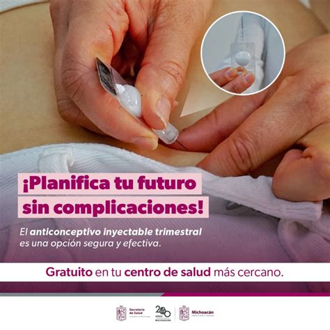 SALUD | ¿Conoces el anticonceptivo inyectable? La SSM lo brinda sin costo