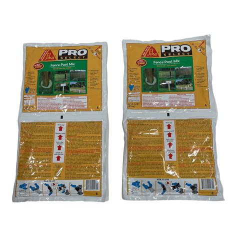 Sika 483503 Pro Select 33 OZ Post Fix Fence Post Mix Double 2 Pack of ...