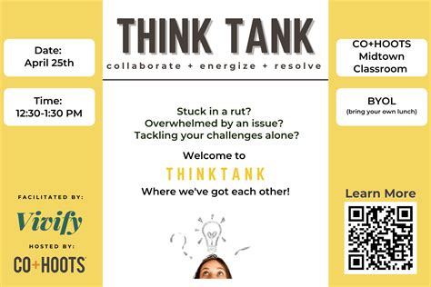 THINK TANK - CO+HOOTS® COWORKING
