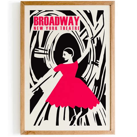 Broadway New York Theatre Poster | New york theater, Theatre poster ...