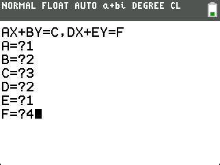 Cramer's Rule - ticalc.org