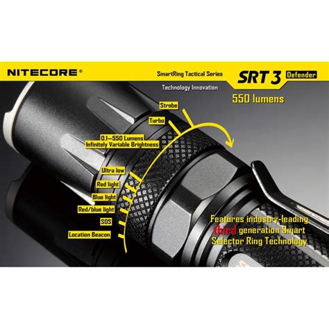 Nitecore SRT3 Flashlight in India - Nitecore SRT3 Defender, EDC ...