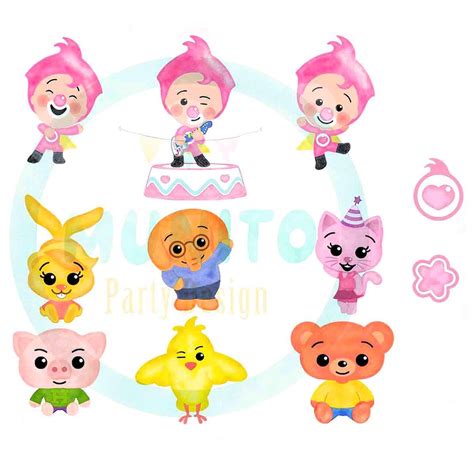 Plim Plim Clipart, Plim Plim Png Little Clown Party Kit - 12 PNG ...