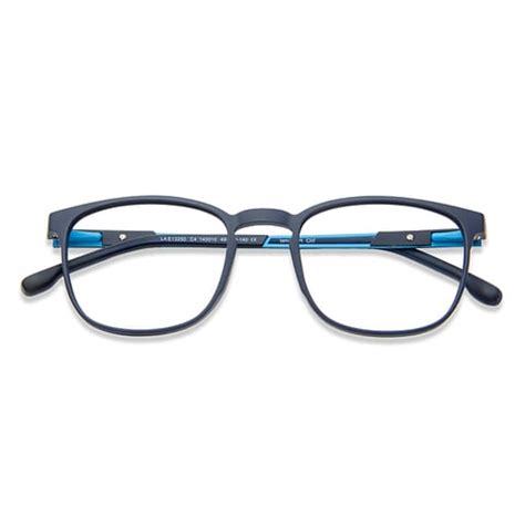 Buy Matte Blue Sky Blue Full Rim Square Lenskart Air LA Air Essentials ...
