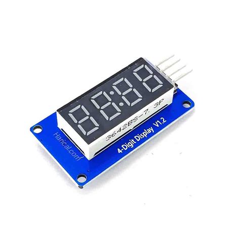 Harical TM1637 4 Bits 7 Segment Digital LED Display Module With Clock ...