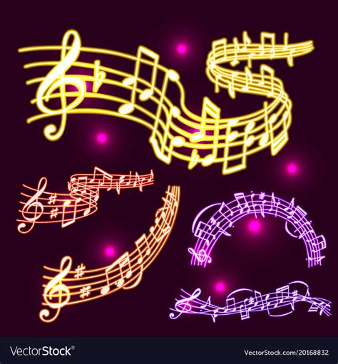 Neon Music Notes 的图像结果