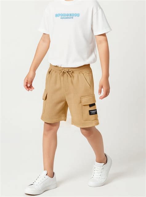Buy Boys Solid Cargo Shorts Online at just Rs. 299.0 - 1000015522217 ...