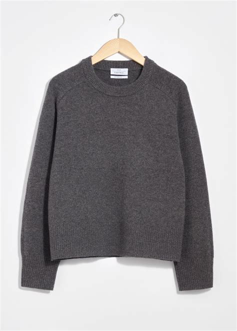 Merino Knit Sweater - Grey | Knit jumper, Clothes, Fashion story