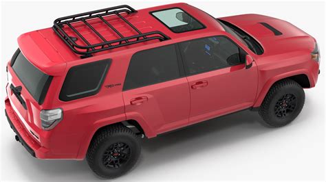 Toyota 4Runner TRD Pro 레드 메탈릭 2021 Rigged 3D 모델 $179 - .max - Free3D