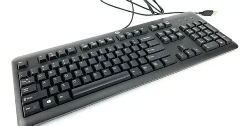 HP SK-2025 KU-1156 KB57211 Wired USB Keyboard Black for PC or Mac