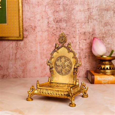 The Advitya | Chakra Brass Singhasan - God Throne | Brass Singhasan