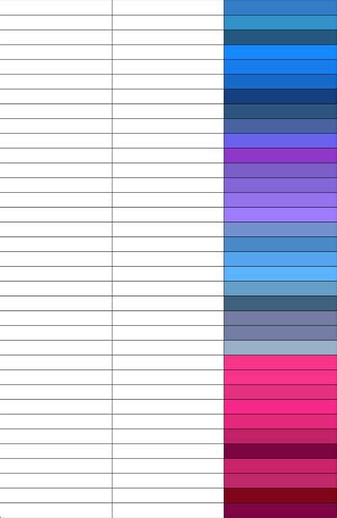Standard Color Code Chart 的图像结果