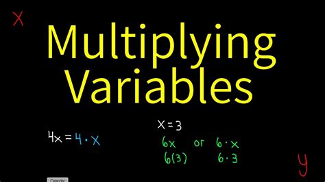 Image result for multiplying variable