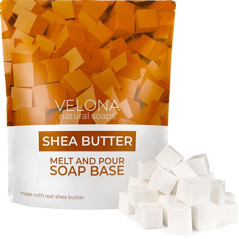 Velona Shea Butter Soap Base Pre-Cut Cubes for Soap-Making India | Ubuy