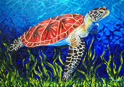 Famous Sea Turtle Painting - DeborahCordova