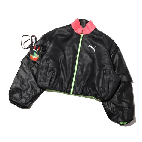 PUMA X A$AP ROCKY PLEATHER JACKET PUMA BLACK（プーマ X エイサップ ロッキー プレザー ...