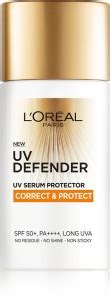 L'Oréal Paris Sunscreen - SPF 50 PA+++ UV Defender Serum Protector ...