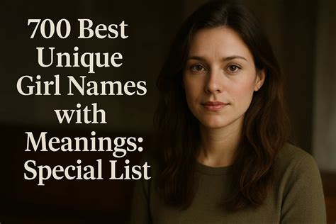 700 Best Unique Girl Names with Meanings: Special List