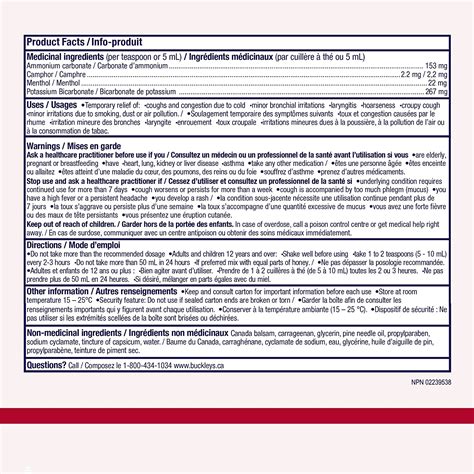 Buckleys Original Cough Congestion Syrup 200 Ml 50 Pack – otcm-plus