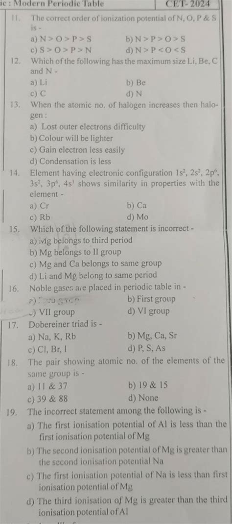 Element having electronic configuration 1s2,2s2,2p6, 3s2,3p6,4s1 shows si..