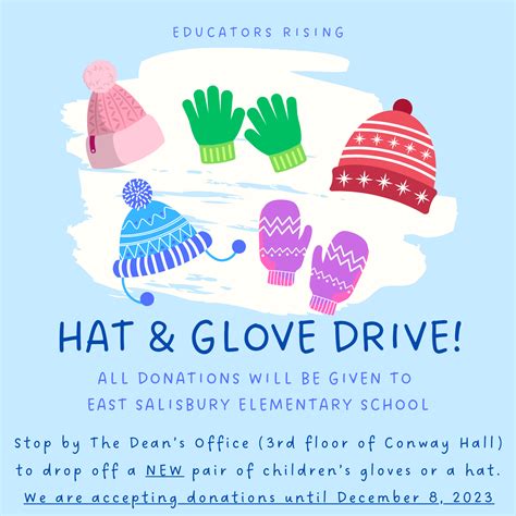Educator Rising Hat Glove Drive – SUToday