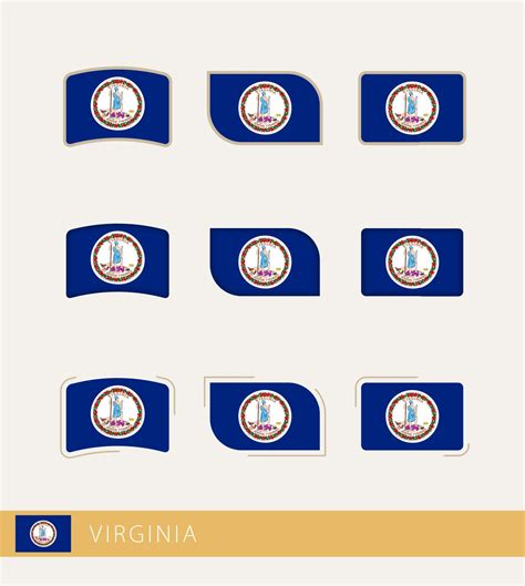 Vector flags of Virginia, collection of Virginia flags. 11691188 Vector ...