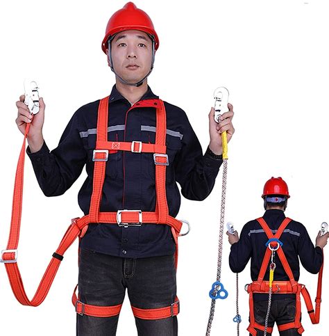 Buy WuliFANX Safety Harness Kits, Full Body Detachable Safety Fall ...
