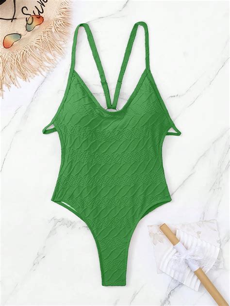 Women's Backless One-Piece Swimsuit, 2024 New Sexy Minimalist Swimwear ...