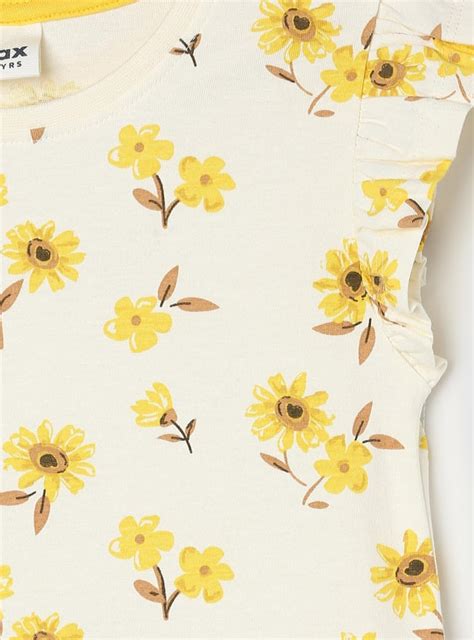 Buy Girls Floral Printed Drop Waist Top Online at just Rs. 399.0 ...
