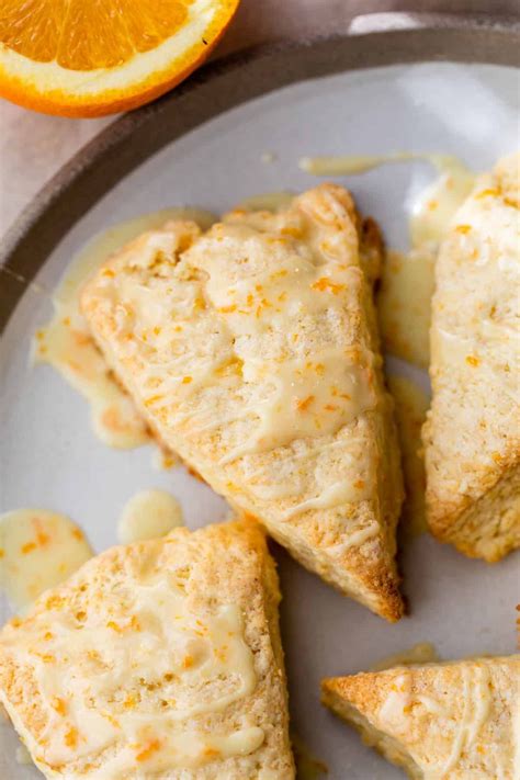 Delicious Orange Scones Recipe with Zesty Glaze