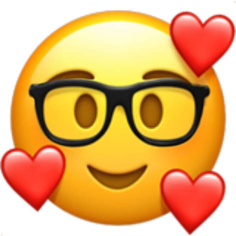 Download Smiling Face With Hearts Emoji | Wallpapers.com