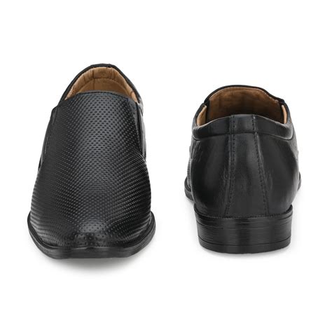 Pure Leather , Italic designed formal Shoe , S802 Slip On For Men (Bla ...