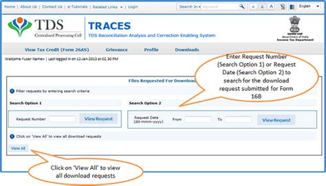 E-Tutorial on How to Download Form 16B from TRACES Website
