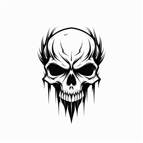 Premium Vector | Hand drawn animals large halloween skull styrofoam ...