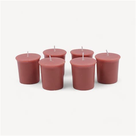 Set of 6 Hosley Rustic Sandalwood 15 Hours Burn Time Each Votive ...